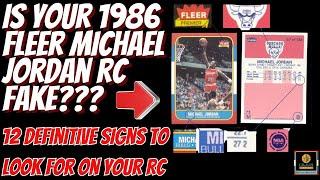 12 Ways to Spot a FAKE 1986 Fleer Michael Jordan Rookie Card