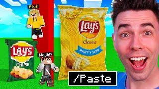 Oszukuje Ptysia w KONKURSIE BUDOWANIA LAYS w Minecraft!