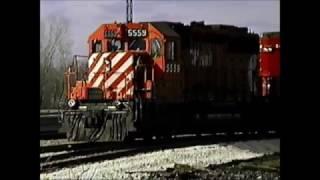 Pacing a CP Rail -  Wyoming, MI to Hudsonville, MI -  March, 1992