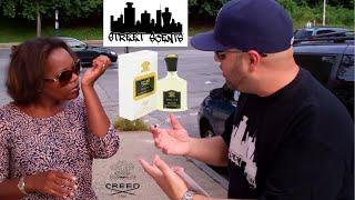 Creed Royal Oud Fragrance STREET SCENTS episode Classic Her Reaction is Epic MUST WATCH