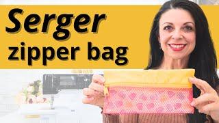 Create a STYLISH Mesh Zipper Bag with EASE using a Serger!