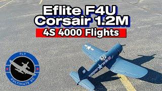 Eflite F4U Corsair 1.2M  4S 4000 flights