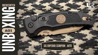 SIG Emperor Scorpion A01-MicroSwitch - Knife Unboxing - The Last Ranger