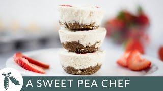 Mini No Bake Cheesecake Recipe (That You'd Never Know Was Vegan!) | A Sweet Pea Chef