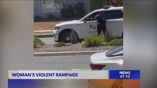 Woman goes on violent rampage in Gardena