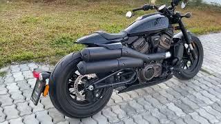 Harley Davidson Sportster S 2021 Stock Exhaust Modified (Baffles removed) Now it’s a True HD 