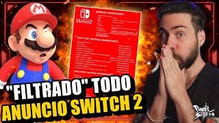 "FILTRADO" TODO sobre la Presentación de NINTENDO SWITCH 2! Potencia, Juegos y más! 100% REAL 4K!