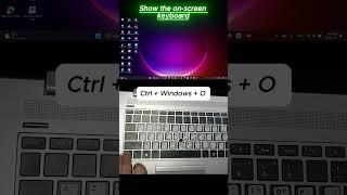 Quick Shortcut to Open the On-Screen Keyboard ⌨️  اظهار لوحة المفاتيح على شاشة الحاسوب او لابتوب سهل
