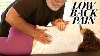 Chiropractic Adjustment & Tips for Low Back Pain, Psoas Hip Chiro Demonstration by Dr. Echols