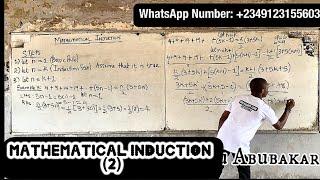 MATHEMATICAL INDUCTION (2) : [ Definition, Basic steps, Examples] #mathematicalinduction