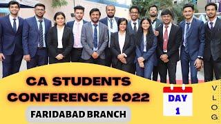 CA Students Conference Vlog| What is CA Conference? | ICAI FARIDABAD | Pravishti Day 1| Isha Verma