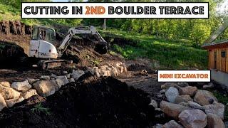 #736 - Boulder Retaining Wall: Cutting In The Second Terrace... First Zip Line At The Ranch (160')