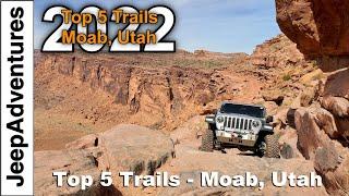 Top 5 Off-Road Trails in Moab, Utah 2022 4K UHD