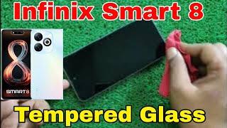 Infinix Smart 8 HD Tempered Glass, Tempered Glass Kaise Dalen, Devi Tech,