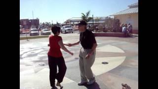 Dancing 80 year old man with the love of his life.