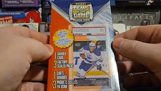 Brand new!!! Opening (3) Gems of the Game Hockey card Edition 1 Graded card per box plus packs