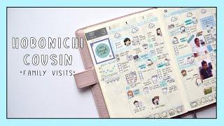 Hobonichi Cousin Plan with Me "Family Visits"