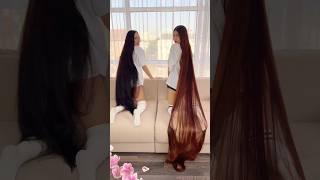 Double Rapunzel Magic! Brunette & Brown-Haired Beauty! 