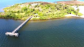 Aerial View Of The "Nature Coast" Fort Island Trail Florida