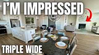 WHO KNEW triple wide mobile homes could be this NICE?!! Prefab House Tour