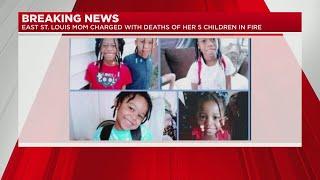 Mother of 5 children killed in Metro East apartment fire is charged