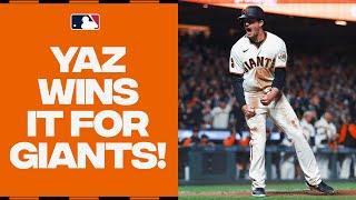 SPLASH!! Mike Yastrzemski DEMOLISHES a walk-off home run into the San Francisco Bay!