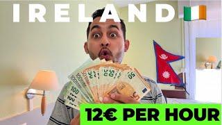 How much Nepali students earn in Ireland?