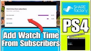 How to add Subscriber Watch Time Analytics to your Sharefactory Videos (NO USB or Laptop need)