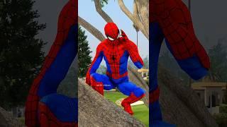 Spider Man saved Hulk Wife  #shorts #spiderman #cartoon #spidermancartoon