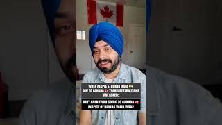 Pain of Direct Flight ban from India to Canada #indiatocanada #indirectroute #canadatravel #shorts