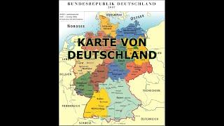 KARTE VON DEUTSCHLAND [ DEUTSCHLANDKARTE MIT FAKTEN ] !