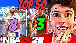 RANKING THE TOP 50 CARDS IN NBA 2K25 MyTeam! (REACTION)