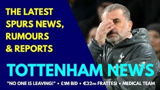 TOTTENHAM NEWS & TRANSFER WINDOW UPDATE "No One is Leaving!" Frattesi Bid, £1M Striker, Medical Team