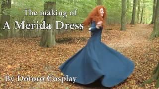 How to make a Merida Dress (Time Lapse)