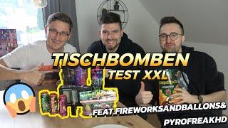 XXL TISCHBOMBEN TEST MIT @FireworksandBalloons & @PyroFreakHD 