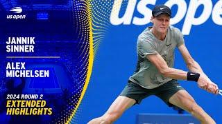 Jannik Sinner vs. Alex Michelsen Extended Highlights | 2024 US Open Round 2