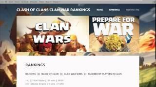 Clash of Clans :: Clan war rankings!!