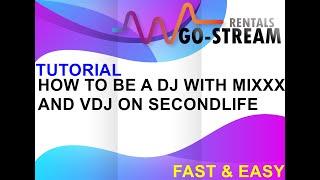 #GOSTREAM " How to be a DJ using MIXXX and VDJ, Tutorial Fast & EASY"