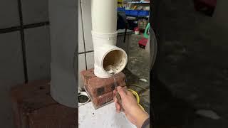 #Home Improvement Water and Electricity The main pipe of the drainage pipe is damaged. #piperepair