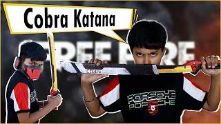 How to Make Free Fire Cobra Katana Sword with Cardboard | Free Fire Cobra Bundle DIY Craft Idea