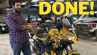 VLOG 144: VERSYS 1000 Ka WRAP Hua Finally Finish!! Bike looks Amazing! @Brotomotiv