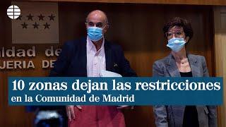 Madrid excluye a 10 zonas básicas de salud de las restricciones