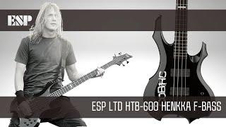 ESP LTD HTB-600 HENKKA F-BASS BLACK. Henkka Blacksmith Signature