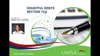 Doubtful debts allowance - Section 11(j)