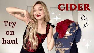 CIDER try on haul *fully honest* + outfit pairing ideas