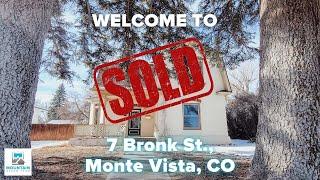 SOLD 7 Bronk Street, Monte Vista, Colorado