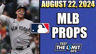 Top 3 MLB Player Prop Picks for Prizepicks | Thursday 8/22/2024 | Win BIG today!