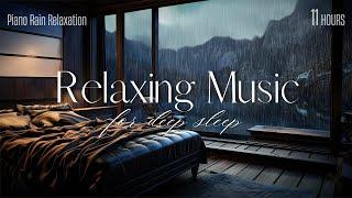 Fall Asleep QUICKLY | Relaxing Music with Rain Sounds to Relieve Stress, Anxiety and Depression