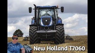 Трактор  New Holland T7060  - краткий обзор с кабины ‍