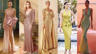 STYLISH AND BEAUTIFUL MOTHER OF THE BRIDE AND GROOM DRESS IDEAS  2024 EVENING DRESSES